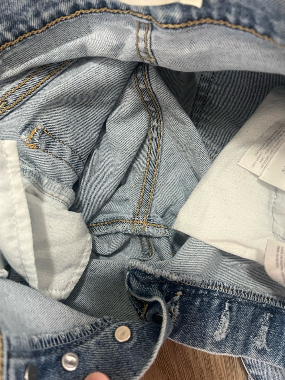 Levi’s Ribcage Straight Jeans Light Wash Button Fly High Rise Wonen’s 24 - Picture 9 of 12
